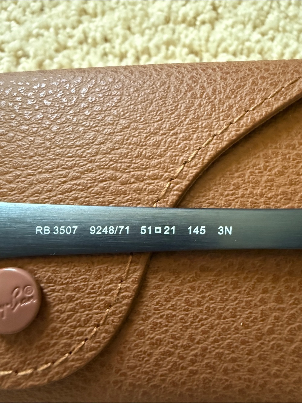 Ray-Ban Blue Clubmaster Sunglasses with Brown Case - Picture 6 of 7